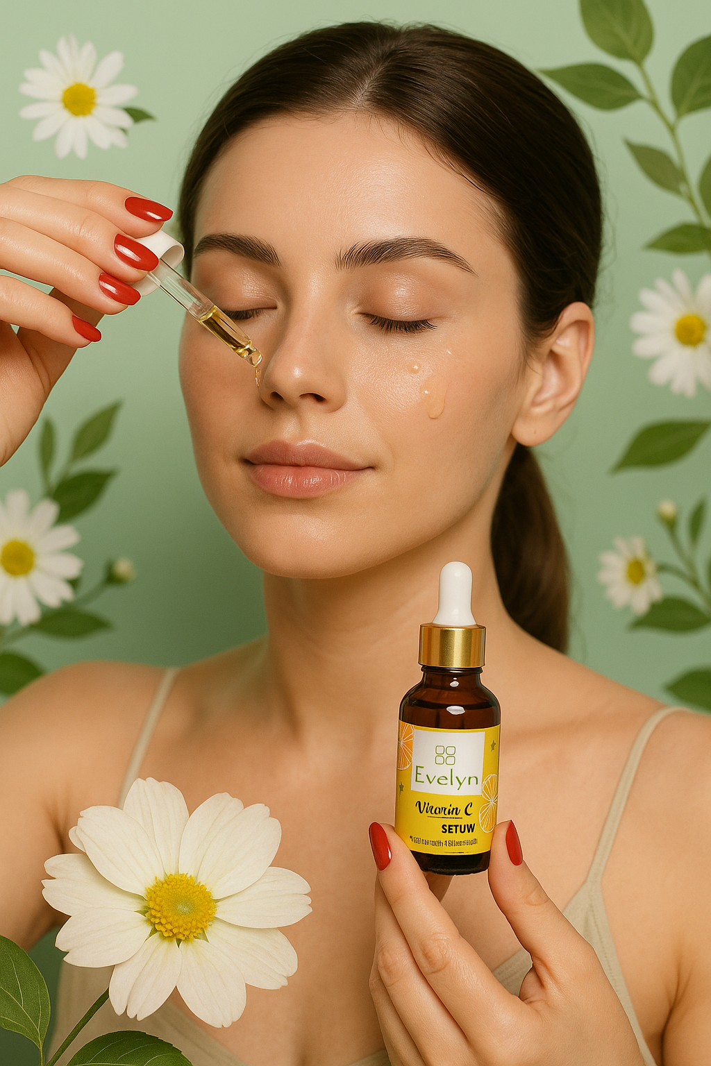 سرم ویتامین C ارگانیک Evelyn –organic Vitamin C Serum روشن‌کننده پوست و ضدلک با جذب سریع