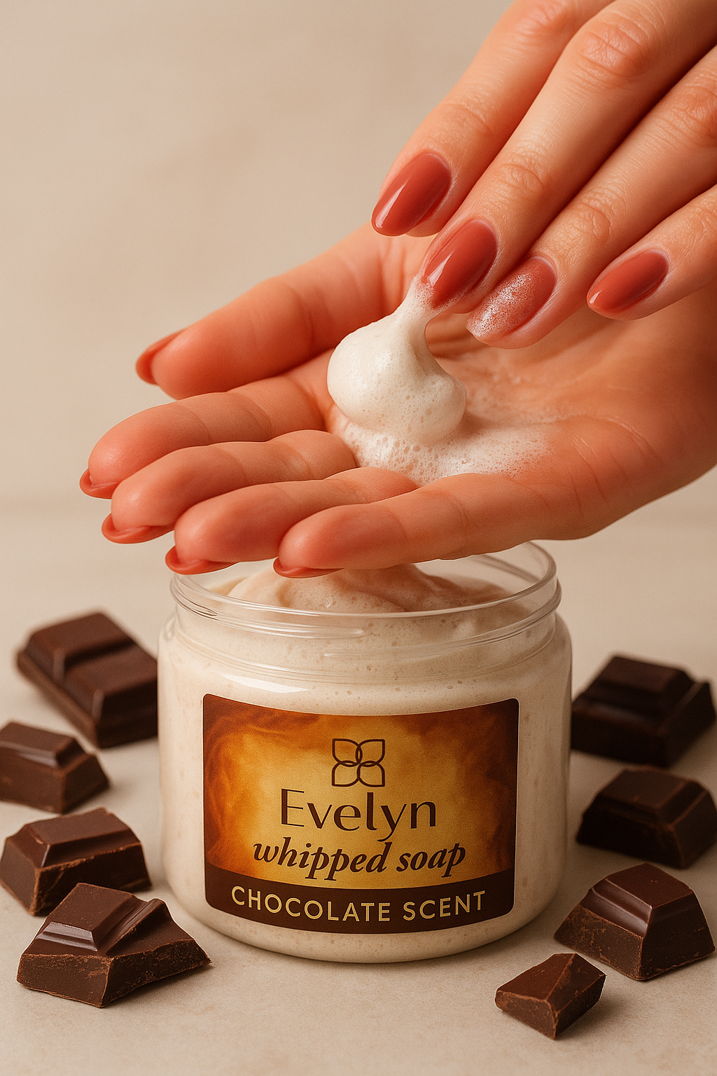 صابون خامه‌ای ارگانیک Evelyn – Organic Cream Soap مرطوب‌کننده و نرم‌کننده پوست بدون خشکی