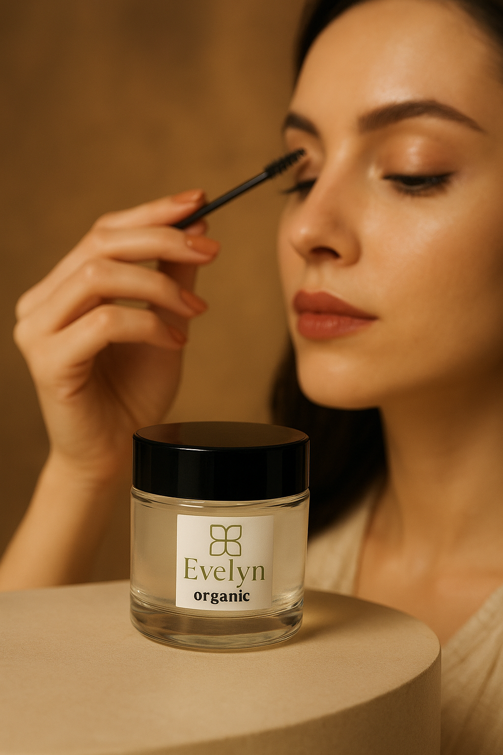 ژل لیفت ابرو ارگانیک Evelyn –organic Eyebrow Lifting Gel شفاف و بدون سفیدک برای حالت‌دهی طبیعی ابرو