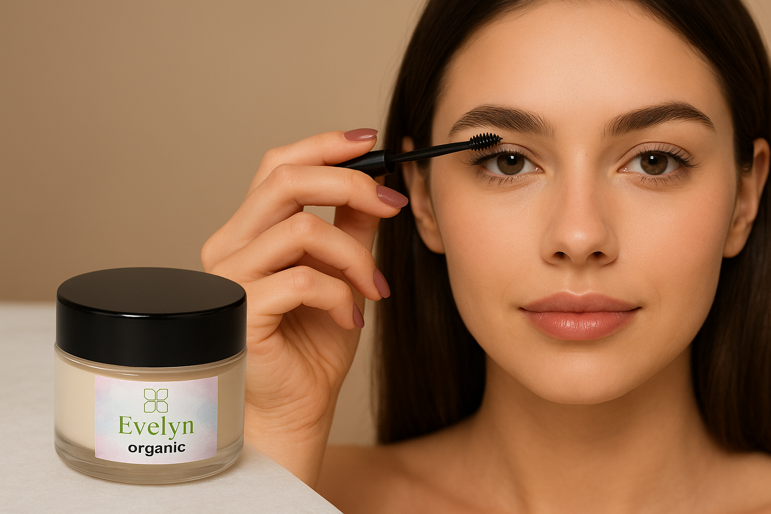 ژل لیفت ابرو ارگانیک Evelyn –organic Eyebrow Lifting Gel شفاف و بدون سفیدک برای حالت‌دهی طبیعی ابرو
